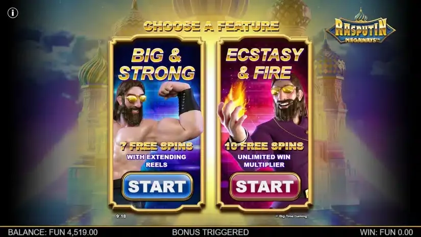 Rasputin Megaways slot screenshot 3