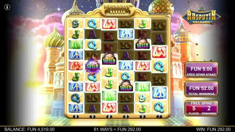 Rasputin Megaways slot screenshot 6