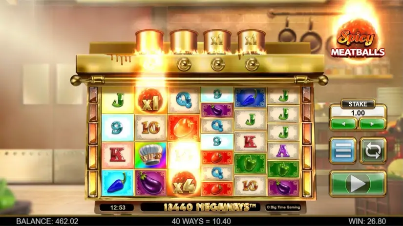 Spicy Meatballs Megaways slot screenshot 