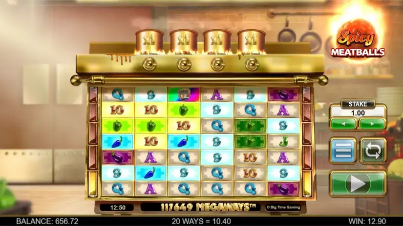 Spicy Meatballs Megaways slot screenshot 2