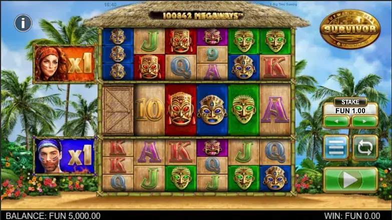 Survivor Megaways slot screenshot 1