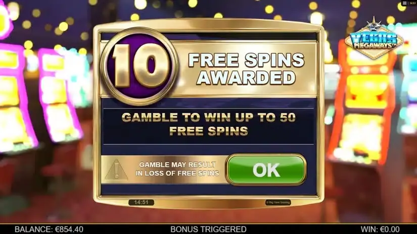 Vegas Megaways slot screenshot 3