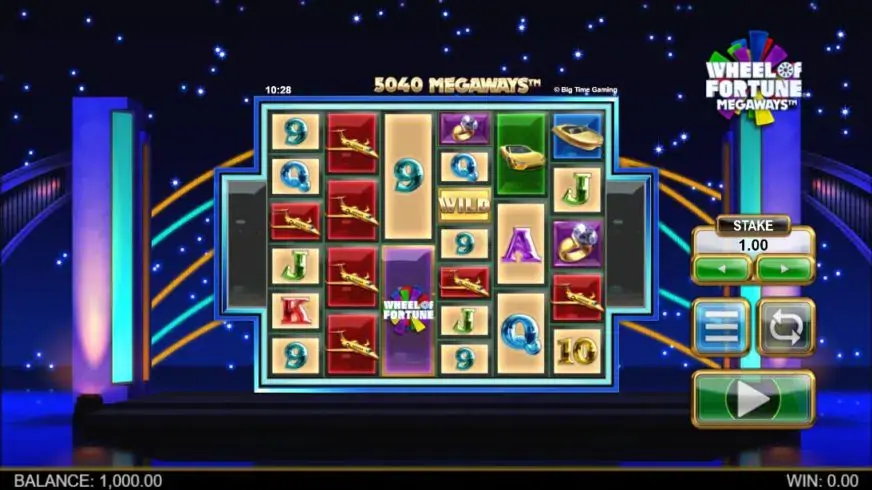 Wheel of Fortune Megaways slot screenshot 1