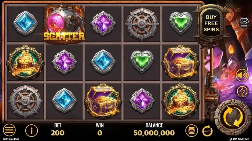 Gold Mine Rush slot screenshot 