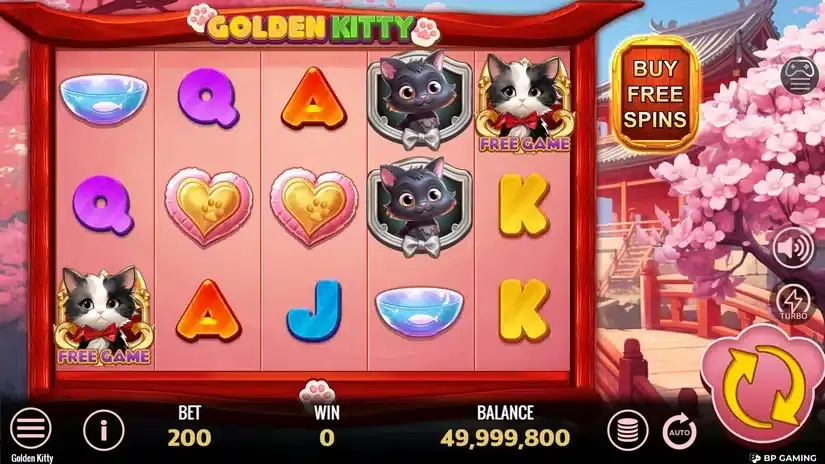 Golden Kitty slot screenshot 