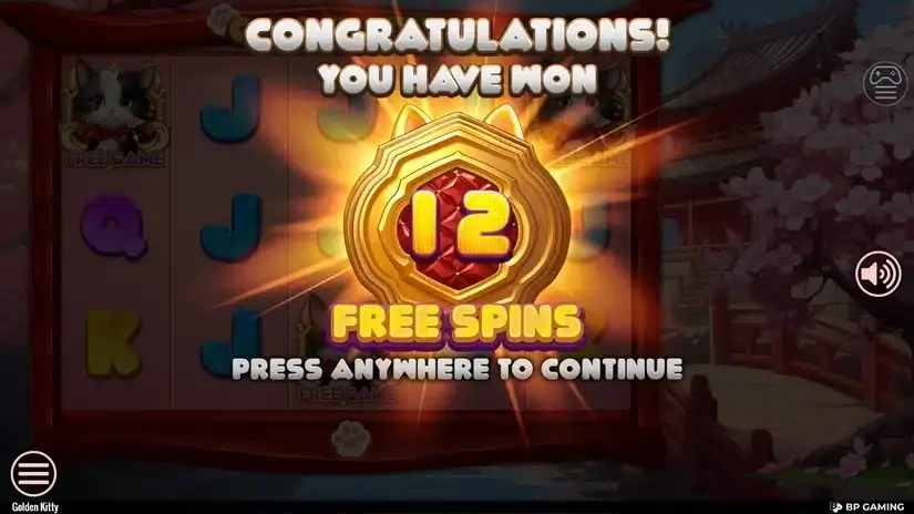 Golden Kitty slot screenshot 3