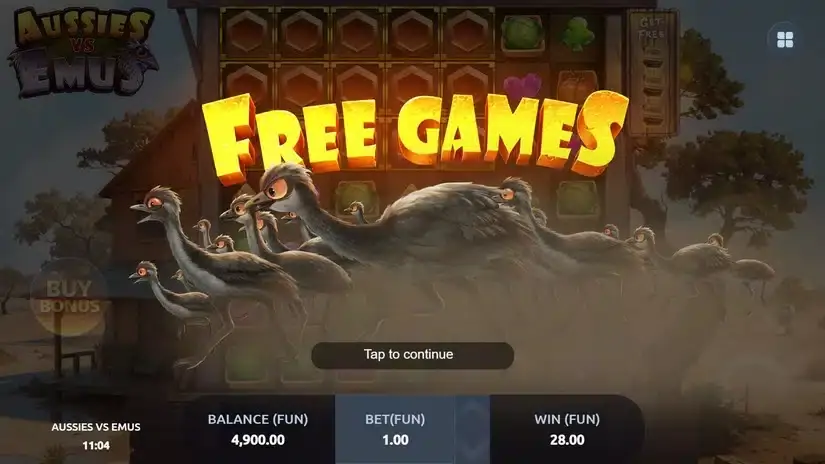 Aussies vs Emus slot screenshot 4