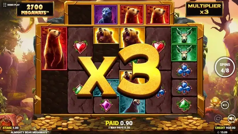 Almighty Bear Megaways slot screenshot 4