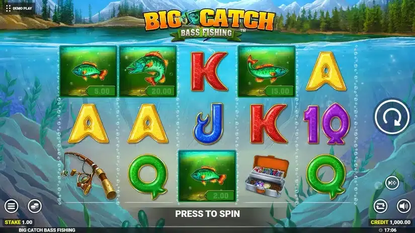 Big Catch Bass Fishing slot screenshot 