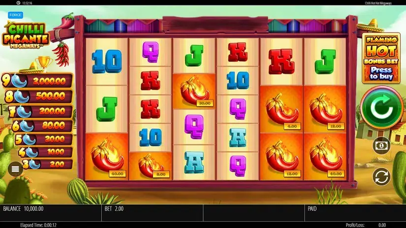 Chilli Picante Megaways slot screenshot 1