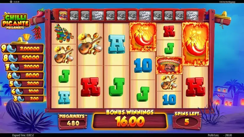 Chilli Picante Megaways slot screenshot 6