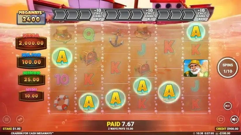 Crabbin’ For Cash Megaways slot screenshot 5
