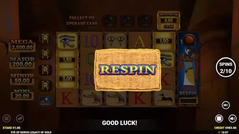 Eye of Hours Legacy of Gold slot screenshot 5