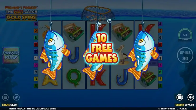 Fishin’ Frenzy The Big Catch Gold Spins slot screenshot 2