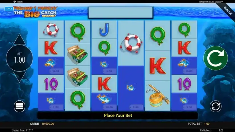 Fishin’ Frenzy The Big Catch Megaways slot screenshot 1