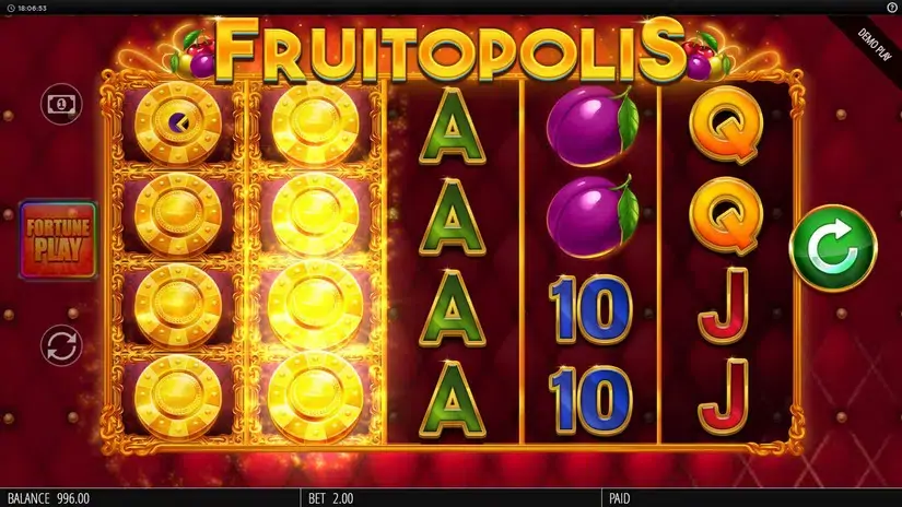 Fruitopolis: Fortune Play slot screenshot 2