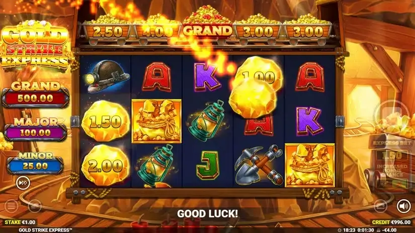 Gold Strike Express slot screenshot 2