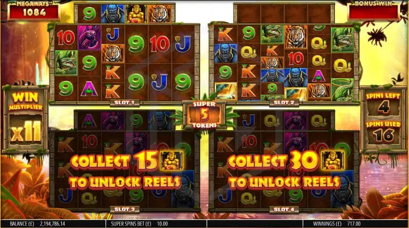 Gorilla Gold Megaways slot screenshot 4