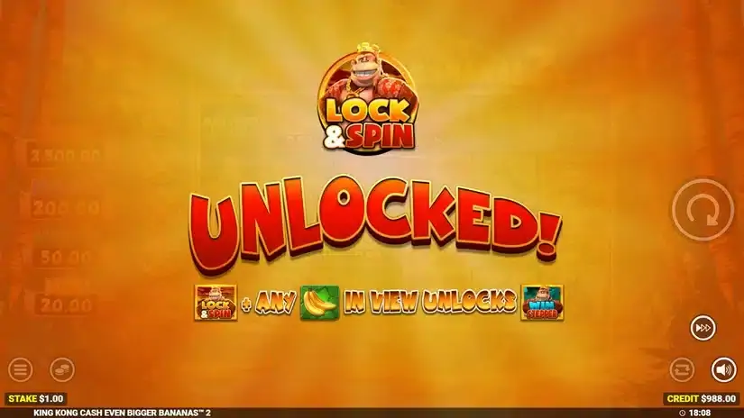 King Kong Cash Even Bigger Bananas 2 slot screenshot 3