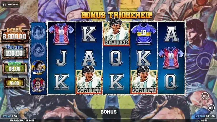 Maradona El Diez! slot screenshot 5