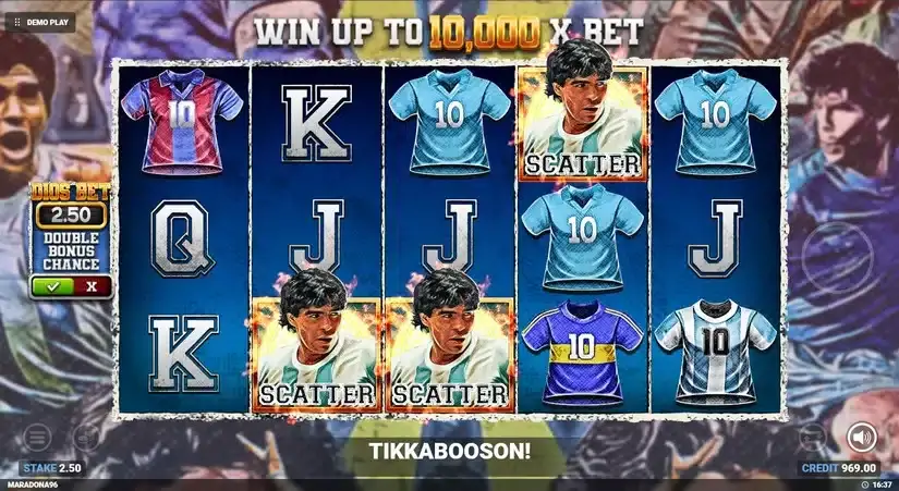 D10S Maradona slot screenshot 4