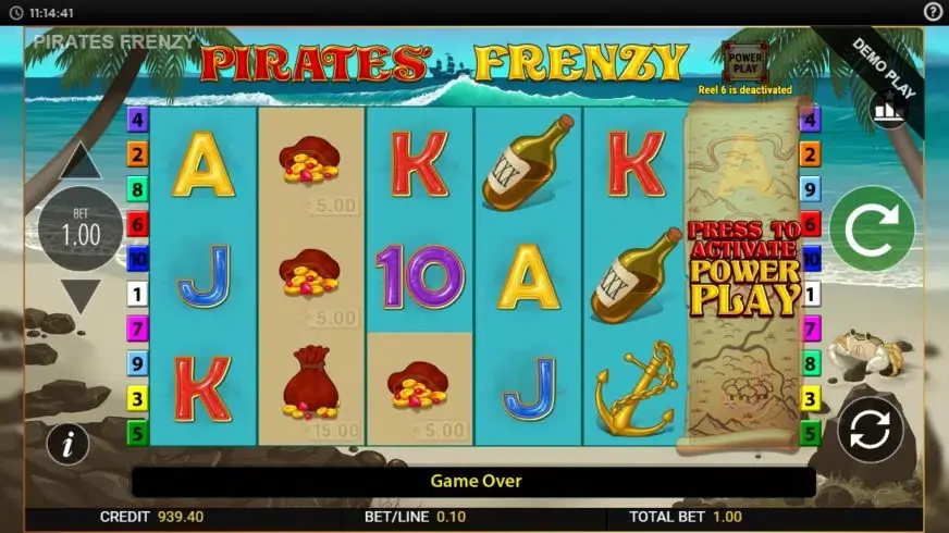 Pirates Frenzy slot screenshot 1