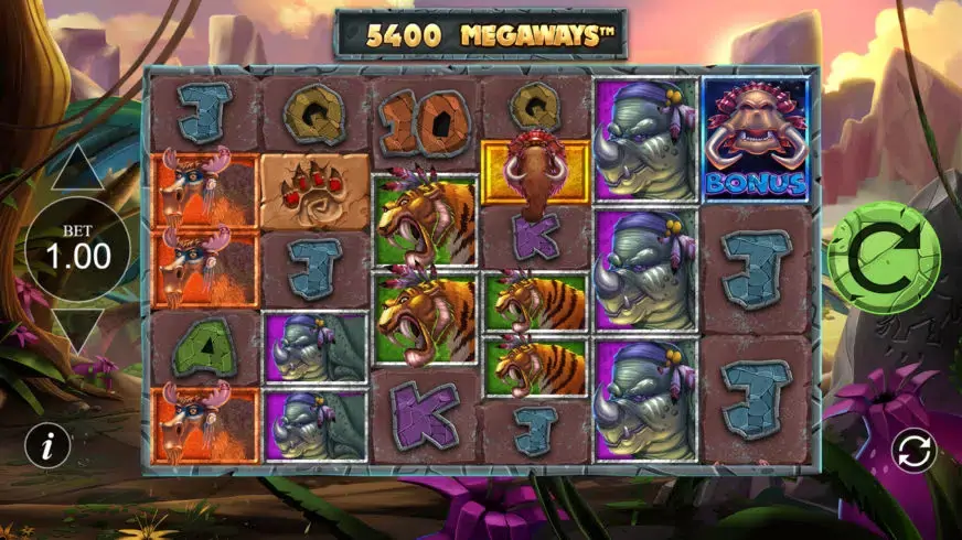 Primal Megaways slot screenshot 
