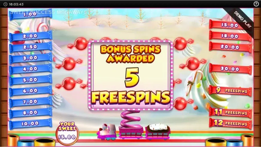 Sweet Success slot screenshot 4