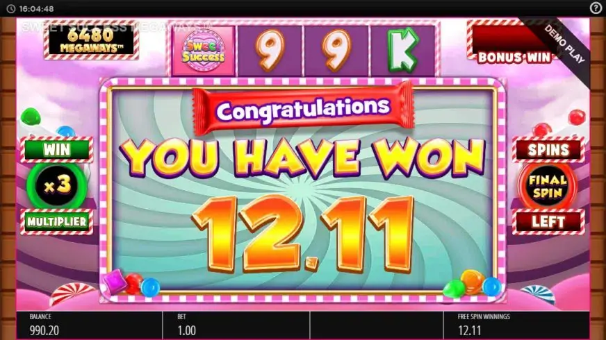 Sweet Success slot screenshot 5