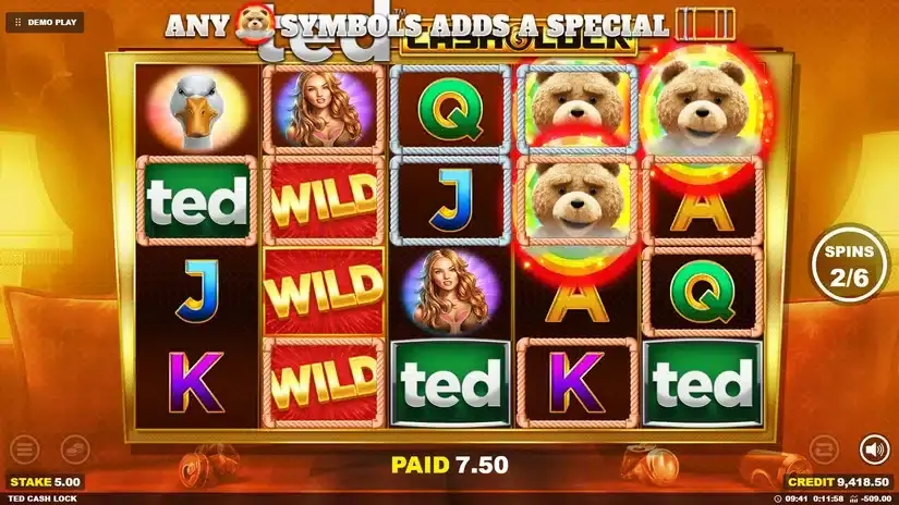 TED Cash Lock slot screenshot 5