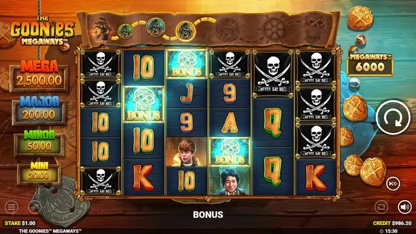 The Goonies Megaways slot screenshot 4
