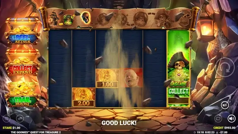 The Goonies Quest for Treasure 2 slot screenshot 5