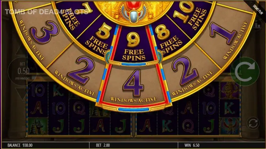 Tomb of Dead Power 4 Slots slot screenshot 3