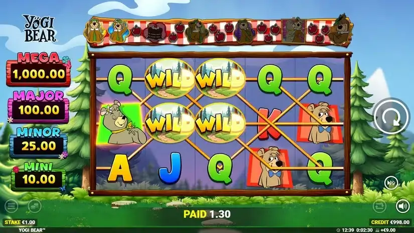 Yogi Bear slot screenshot 