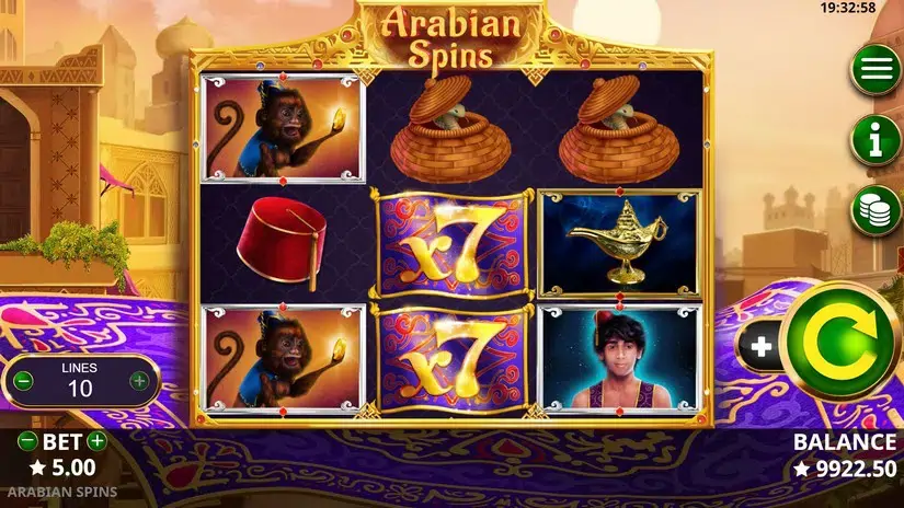 Arabian Spins slot screenshot 3