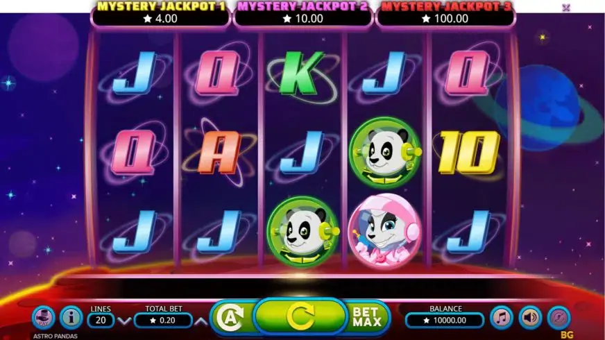 Astro Pandas slot screenshot 1