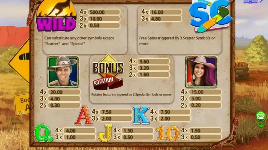 Boomerang Bonanza slot screenshot 2