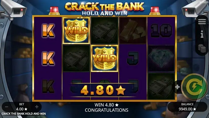 Crack the Bank Hold And Win slot screenshot 2