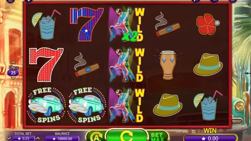 Cuba Caliente slot screenshot 1