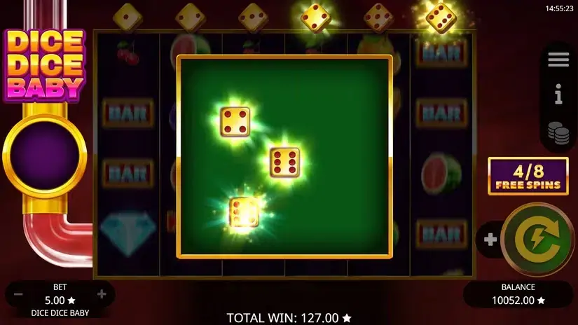 Dice Dice Baby slot screenshot 5