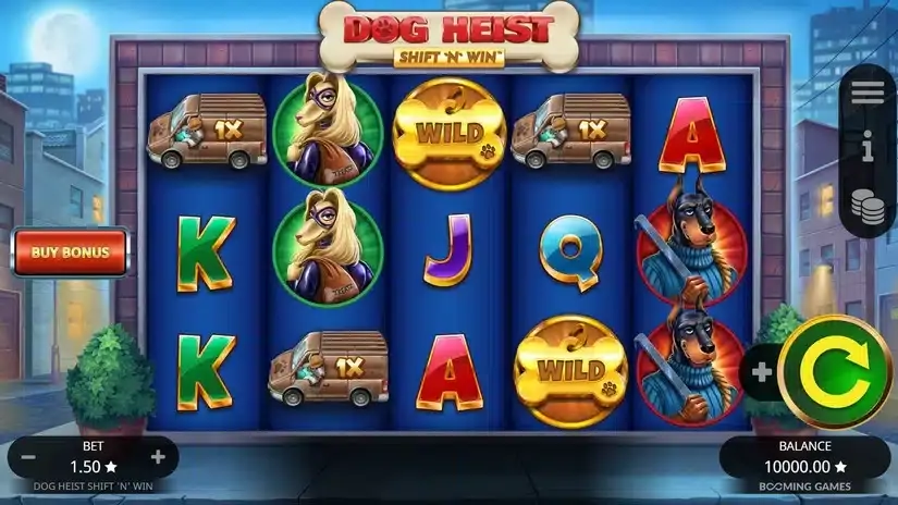 Dog Heist Shift ‘N’ Win slot screenshot 1