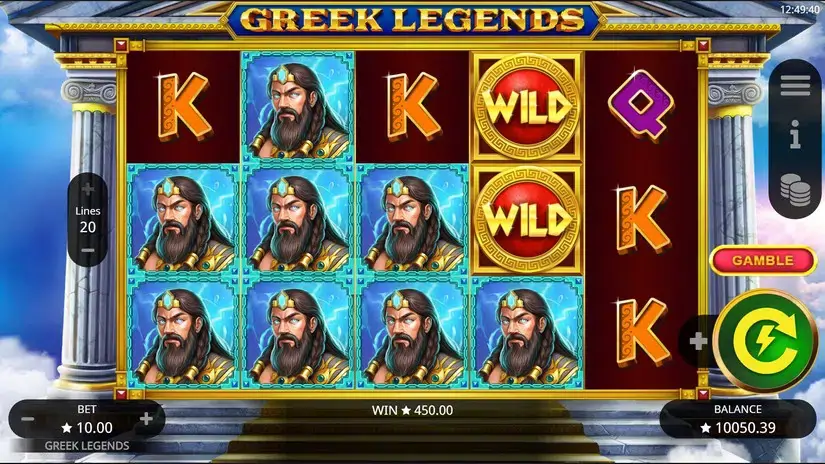 Greek Legends slot screenshot 3