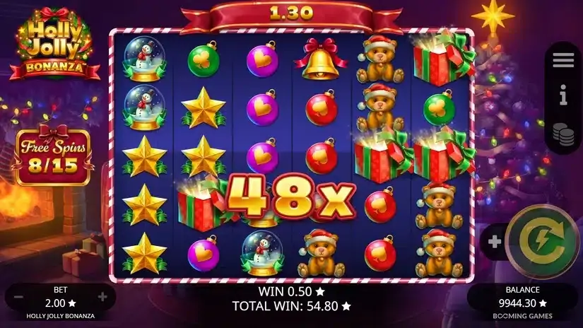 Holly Jolly Bonanza slot screenshot 