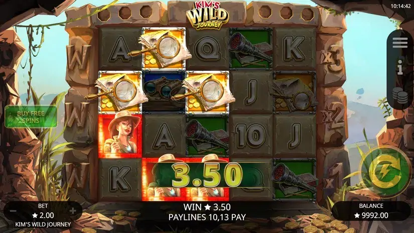 Kim’s Wild Journey slot screenshot 2