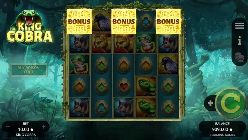King Cobra slot screenshot 2