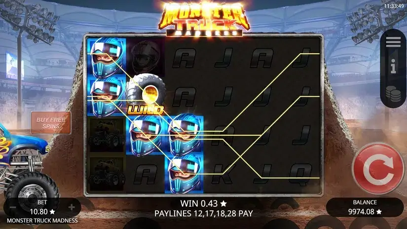 Monster Truck Madness slot screenshot 2