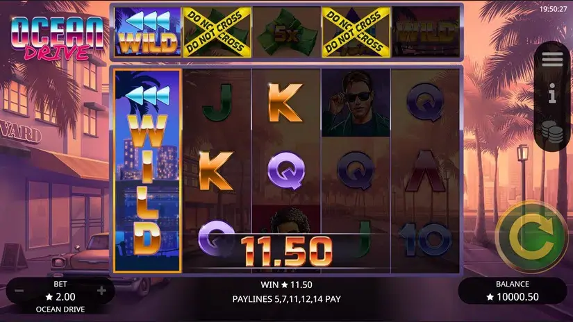 Ocean Drive slot screenshot 3
