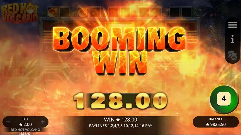 Red Hot Volcano slot screenshot 5