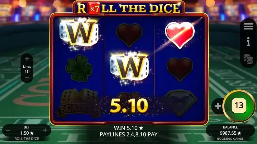 Roll the Dice slot screenshot 