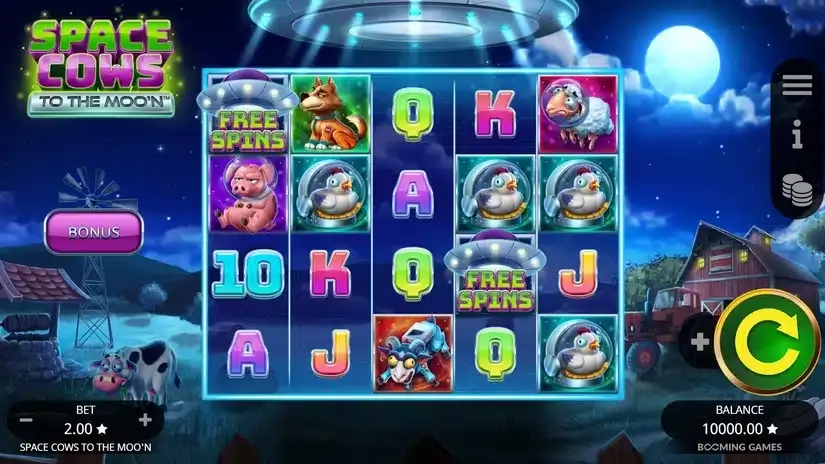 Space Cows to the Moo’n slot screenshot 